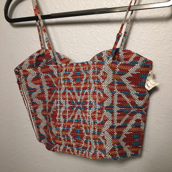 Cropped, Cotton bustier - Picture 2 of 6